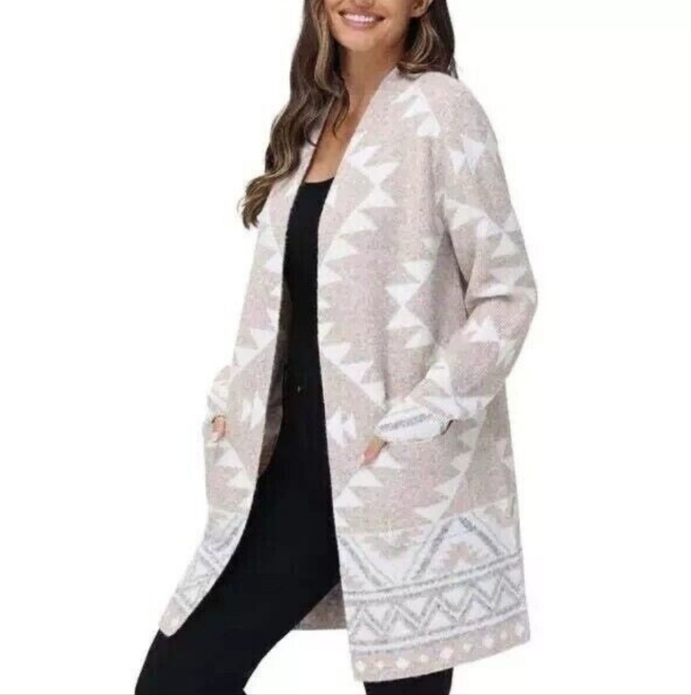 Frye Ladies' Patterned Cardigan Sweater XL
